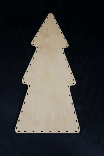 YILBAŞI ÇAM AĞACI TABANI 38,5 X 19 CM 