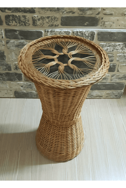 BAMBU RATTAN KAİDELİ-RETRO SEHPA