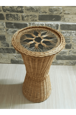 BAMBU RATTAN KAİDELİ-RETRO SEHPA