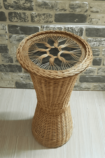 BAMBU RATTAN KAİDELİ-RETRO SEHPA