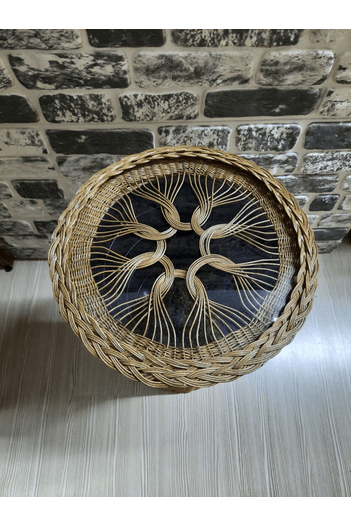 BAMBU RATTAN KAİDELİ-RETRO SEHPA