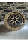 BAMBU RATTAN KAİDELİ-RETRO SEHPA