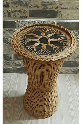 BAMBU RATTAN KAİDELİ-RETRO SEHPA