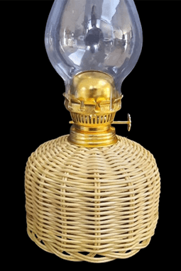 Bambu Kılıflı Gaz Lambası