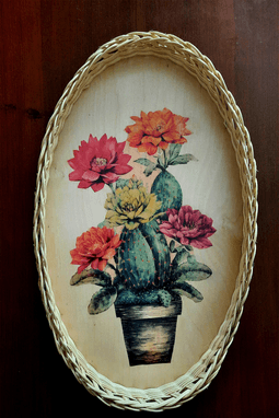 Bambu Oval Dekoratif Servis Tepsisi 