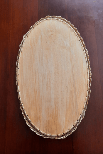 Bambu Oval Dekoratif Servis Tepsisi 