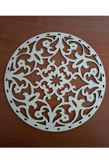 25 cm YUVARLAK PAPATYA KESİMLİ DESENLİ TABAN 