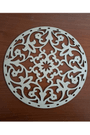 25 cm YUVARLAK PAPATYA KESİMLİ DESENLİ TABAN 