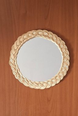 Bambu Yuvarlak Ayna 30 cm