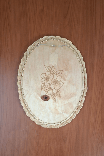 Bambu Oval Ayna 41 x 31 cm