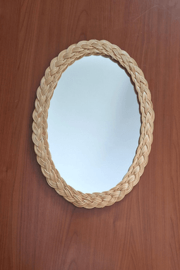 Bambu Oval Ayna 41 x 31 cm