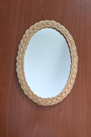 Bambu Oval Ayna 41 x 31 cm