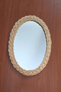 Bambu Oval Ayna 41 x 31 cm