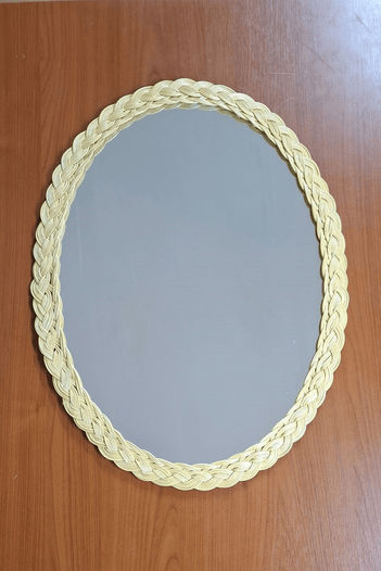 Bambu Oval Ayna 59 x 44 cm