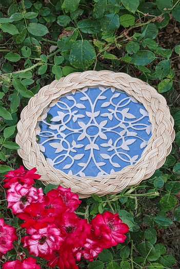 25 cm YUVARLAK ÇİÇEK KESİMLİ DESENLİ TABAN 