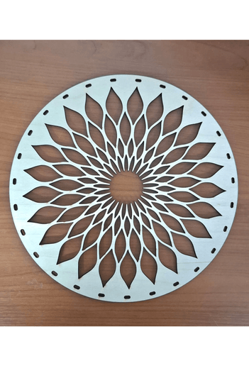 25 cm YUVARLAK BAKLAVA DİLİMİ DESENLİ TABAN 