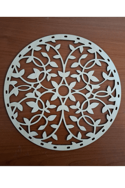 44 cm YUVARLAK ÇİÇEK DESEN KESİMLİ TABAN 