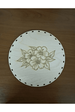 YUVARLAK ÇİÇEKLİ TEPSİ TABANI.30 CM CAP