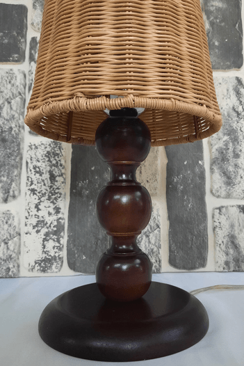 El yapımı Bambu Konik Abajur