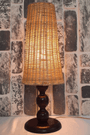 El yapımı Bambu Konik Abajur