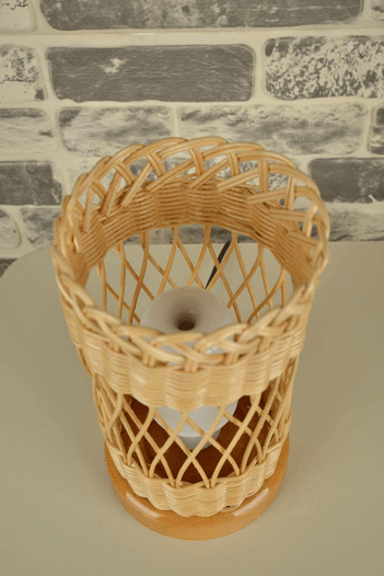 Özel Tasarım El Yapımı ALEVLİ Abajur