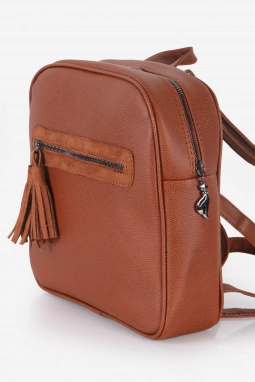 Taba Püskül Fermuarlı Sırt Çantası