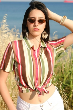 Yazlık Gömlek Kahveyeşil 