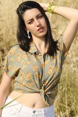 Yarasa Kolgömlek Yeşilçiçekli