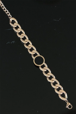 Rose Zincirli Çelik Bayan Bileklik 