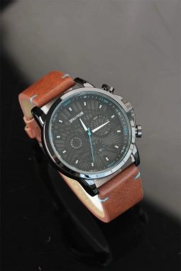 Deri Kordonlu Erkek Saat 