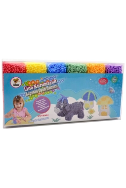 LİNO KURUMAYAN KÖPÜKLÜ OYUN HAMURU 10 GR PVC KUTU 6LI